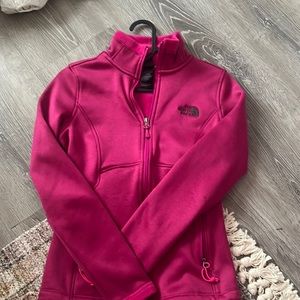 North face lightweight fleece lined jacket